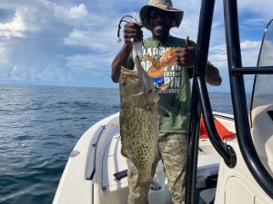 Deep sea grouper fishing